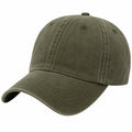 Unisex Baseballcap Olivgrün Verstellbar