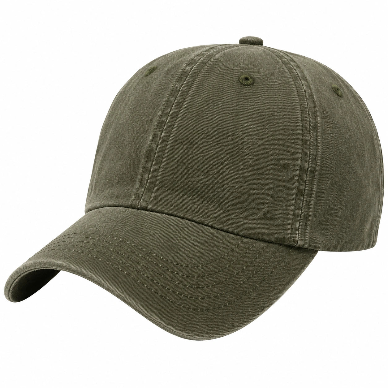 Unisex Baseballcap Olivgrün Verstellbar