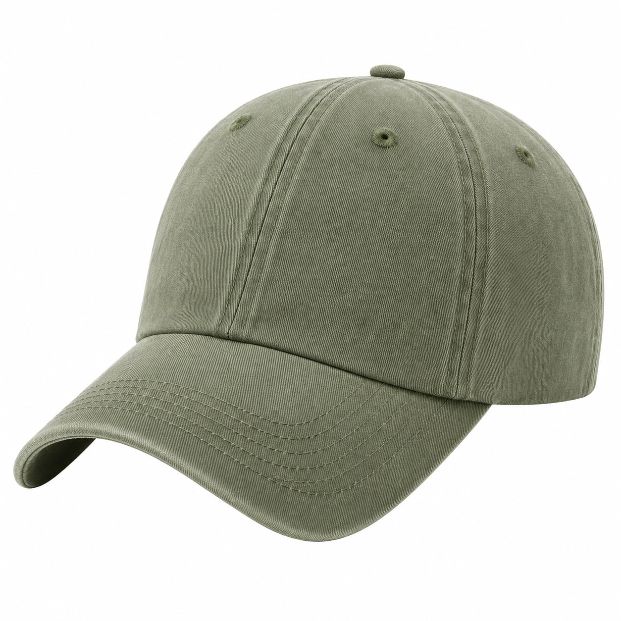 Unisex Baseballkappe Khaki Verstellbar