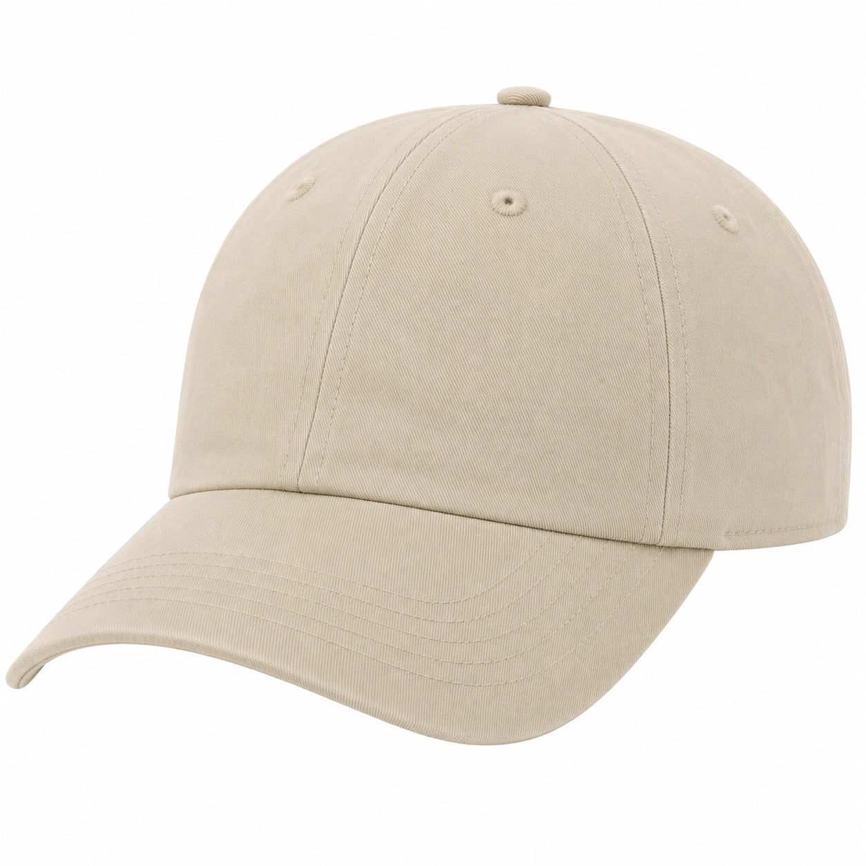 Unisex Basecap Beige mit Verstellbarem Riemen