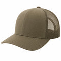 Unisex Baseballkappe mit Netzrückseite verstellbar Khaki