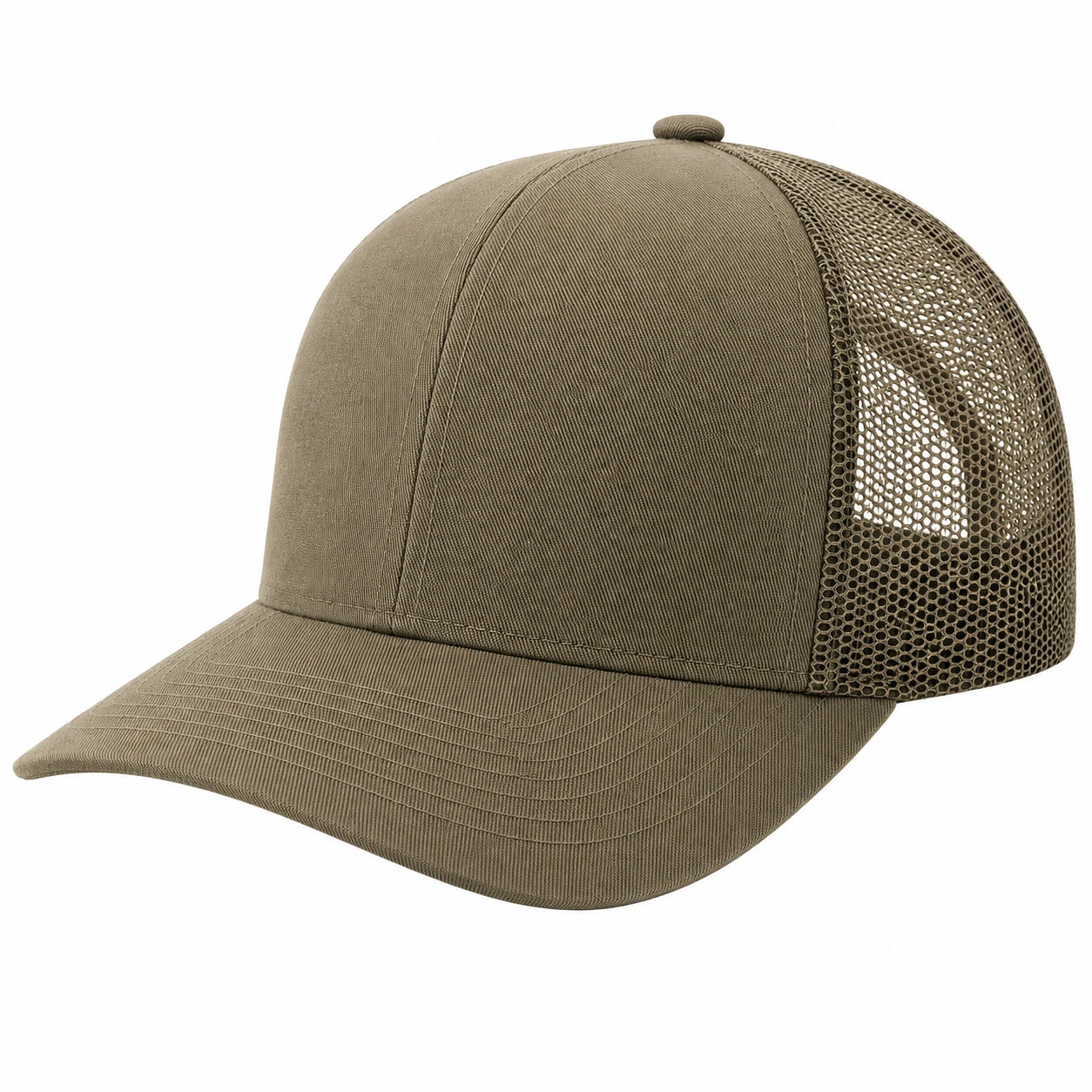Unisex Baseballkappe mit Netzrückseite verstellbar Khaki