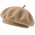 Elegante Damen Baskenmütze Beige