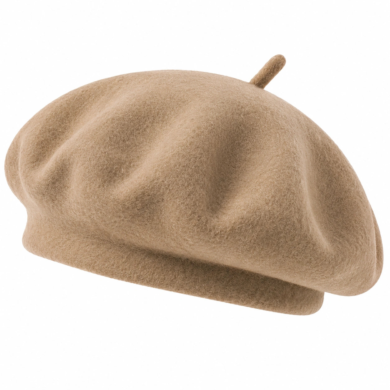 Elegante Damen Baskenmütze Beige