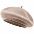 Elegante Damen Baskenmütze in Beige
