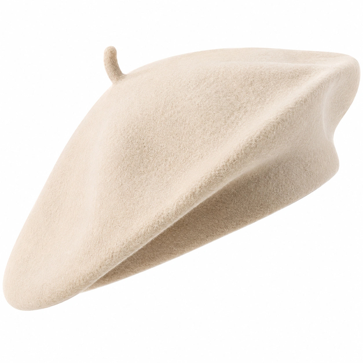Damenbarett Eleganter Look Beige