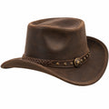 Westernhut Braun Unisex mit Sternverzierung
