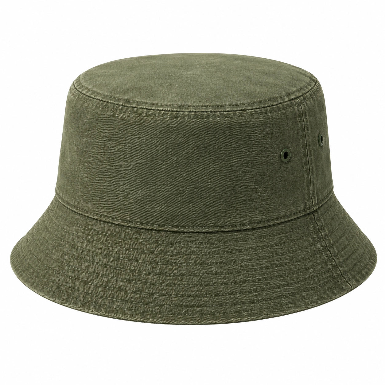 Unisex Fischerhut mit UV-Schutz Olivgrün