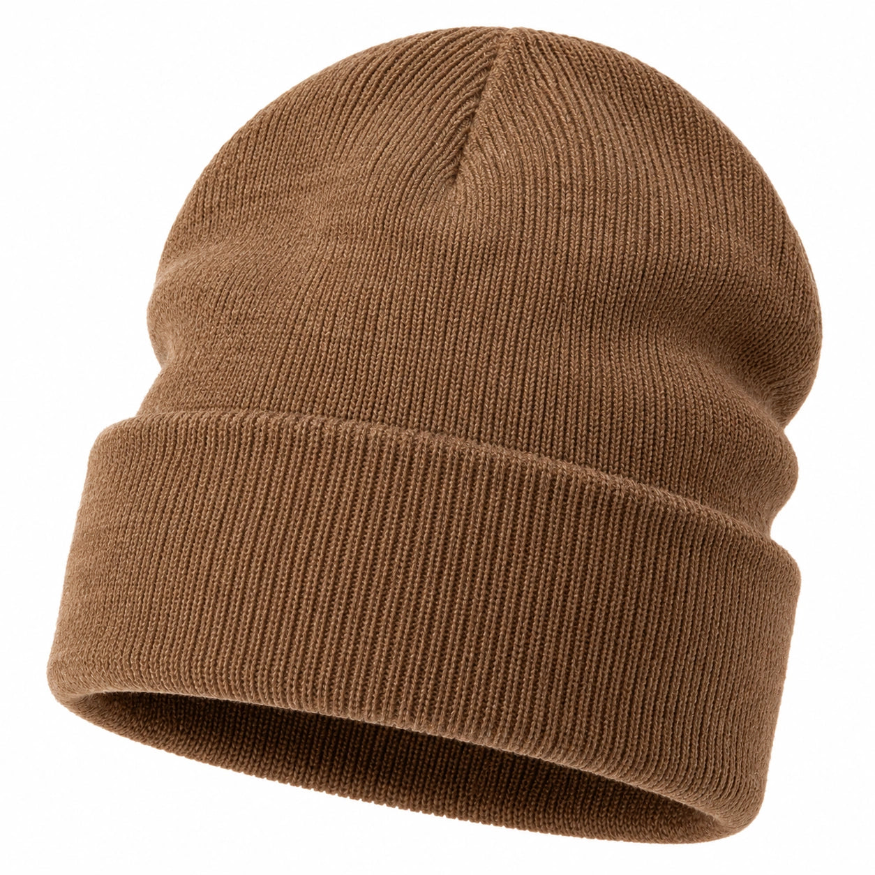 Braune Strickmütze für Erwachsene - Wintermütze