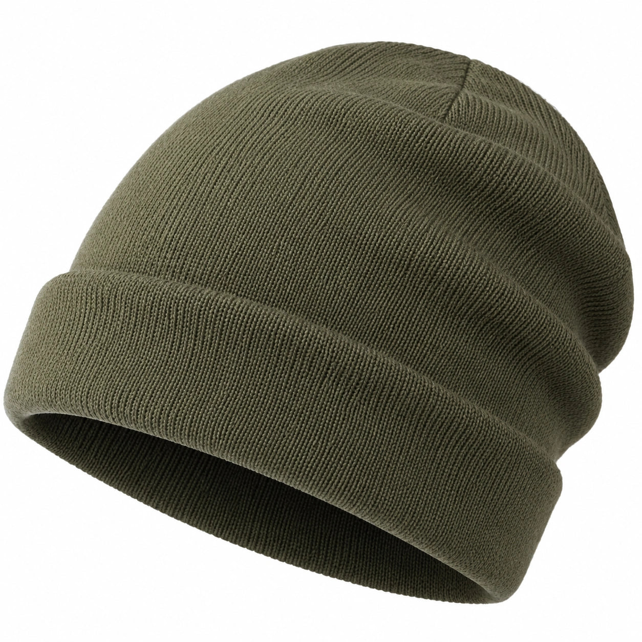 Unisex Beanie Mütze Strickmütze Warm Khaki