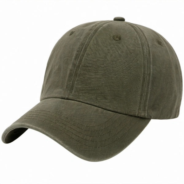 Unisex Baseballcap Olivgrün Verstellbar