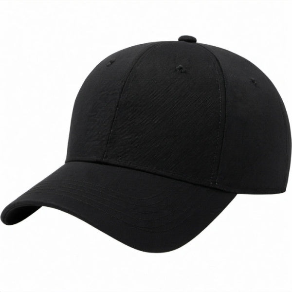 Einstellbare Unisex Baseballmütze Schwarz