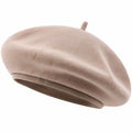 Elegante Damen Baskenmütze in Beige