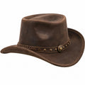 Westernhut Braun Unisex mit Sternverzierung