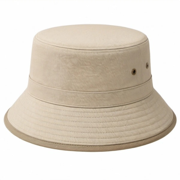 Unisex Fischerhut Beige mit Sonnenschutz