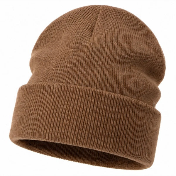 Braune Strickmütze für Erwachsene - Wintermütze